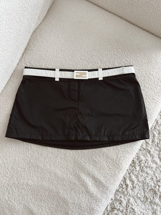 FENDI FF LOGO MINI SKIRT